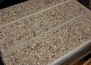 concrete steps for stairs with exposed aggregate finish